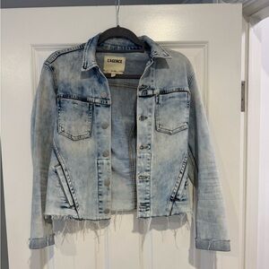 L'AGENCE Faded Blue Denim Jacket